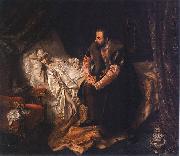 Jozef Simmler The Death of Barbara Radziwill oil on canvas